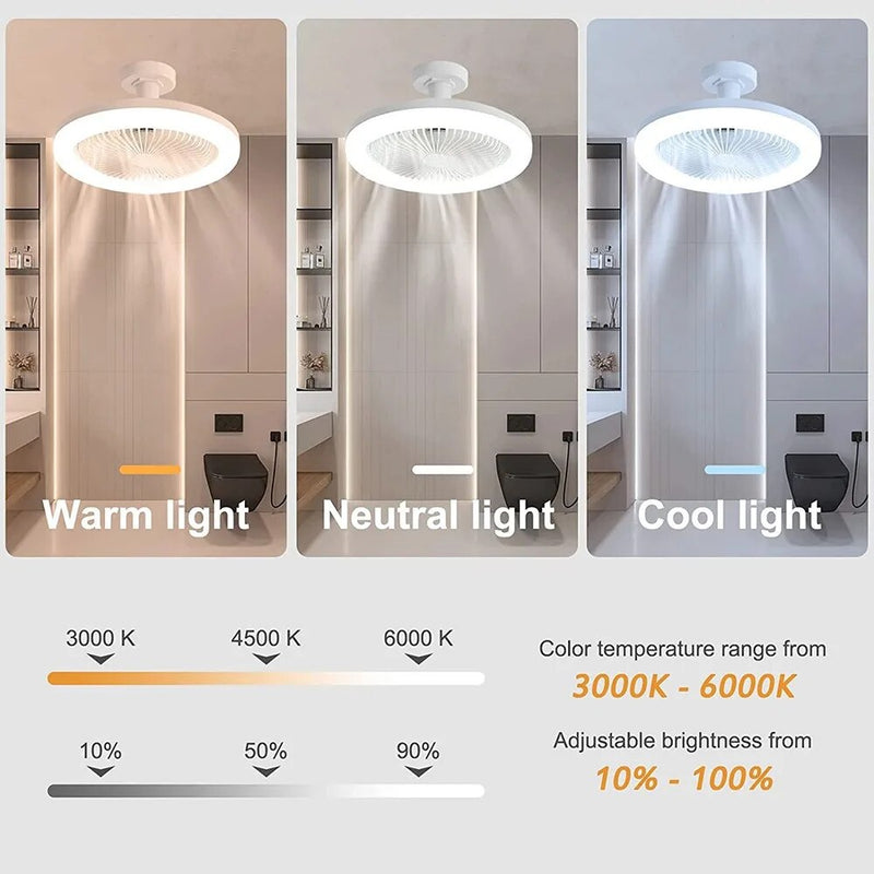 Luminária LED Ventilador - Casa Day Ofertas últimas - unidades🔥