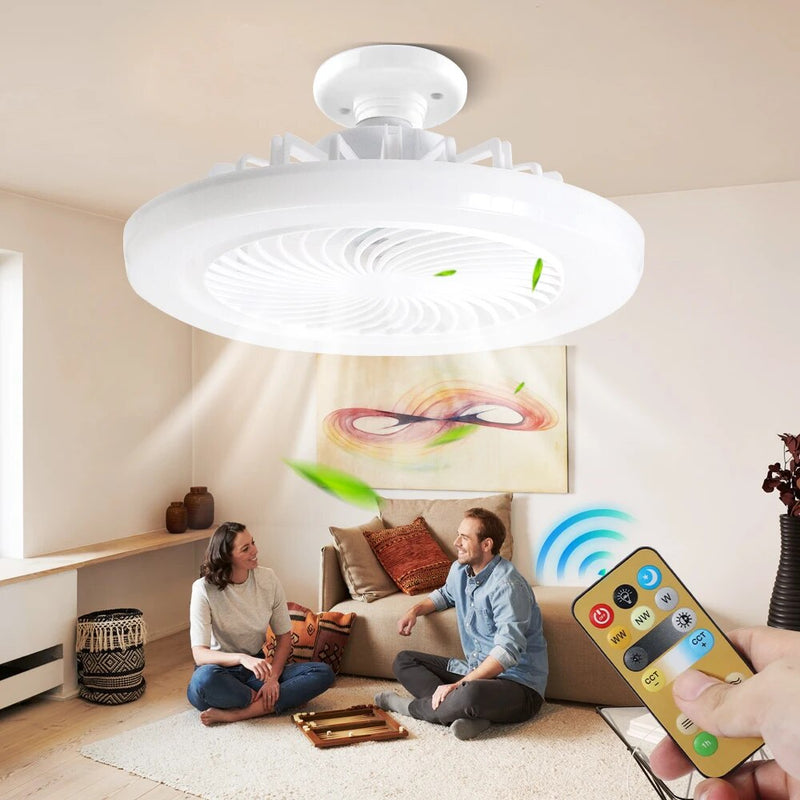 Luminária LED Ventilador - Casa Day Ofertas últimas - unidades🔥