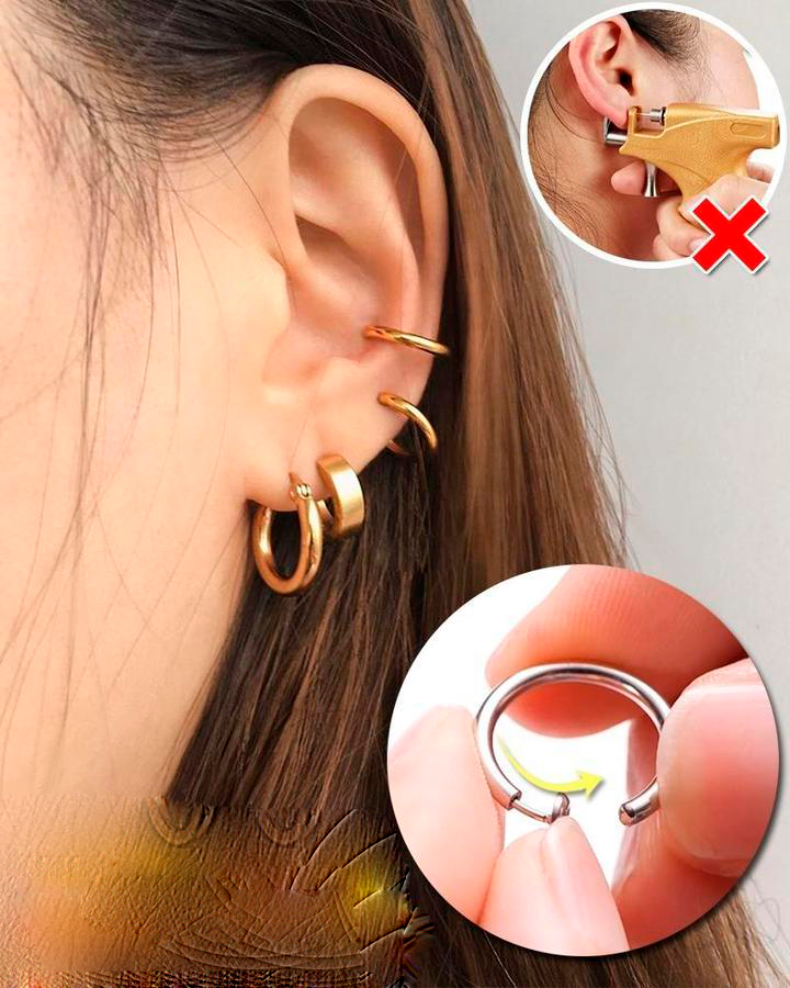 Beauty Piercing (Kit 3 pares)  Frete Gratis-Casa Day Ofertas🔥