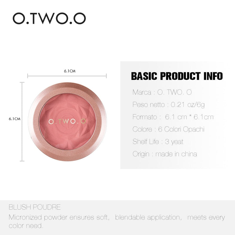 Blush Facial em Pó O.TWO.O-Casa Day Ofertas🔥.