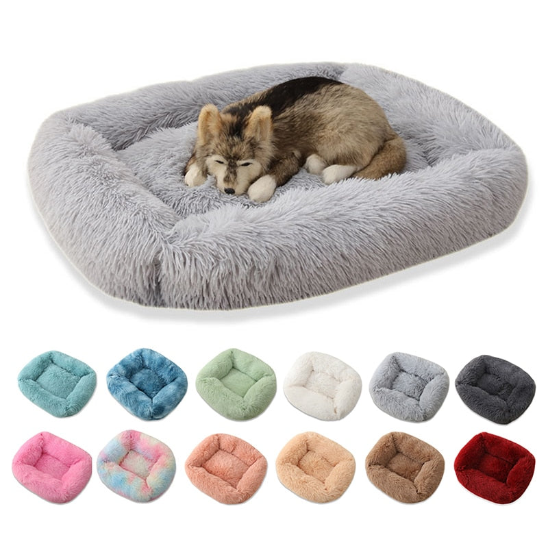 Cama para Cachorros e Gatos - Plush Square -casadayofertas 🔥